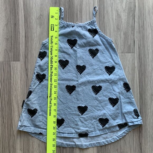 Tiny Tribe Heart Chambray Tank Dress *read* - Picture 2 of 7